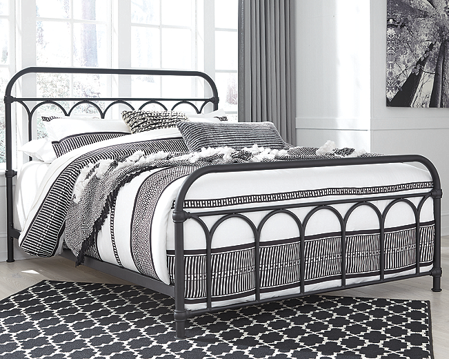 Nashburg Metal Bed Black B280 SI InspireLiving