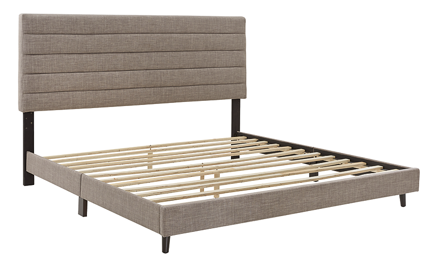 Vintasso Upholstered Bed - Gray (B089-SI) - InspireLiving