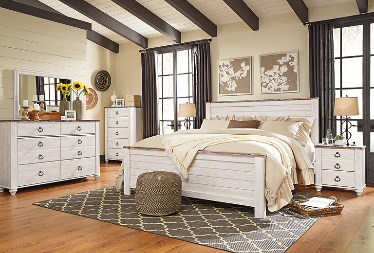 Ashley furniture online king bed set