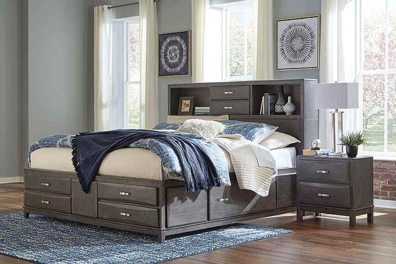 Caitbrook california king storage bed with shop 8 drawers