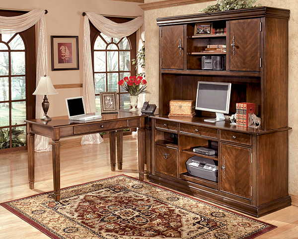 Exquisite bedroom desk with deals hutch by ashley