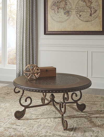 Rafferty Chairside End Table Dark Brown T382 7 SI InspireLiving