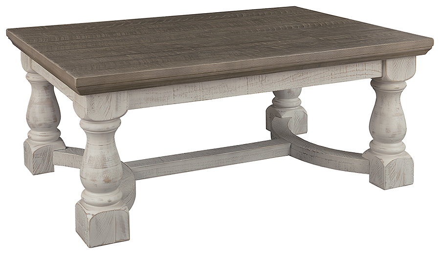 Havalance Coffee Table - Gray/White (T814-1-SI) - InspireLiving