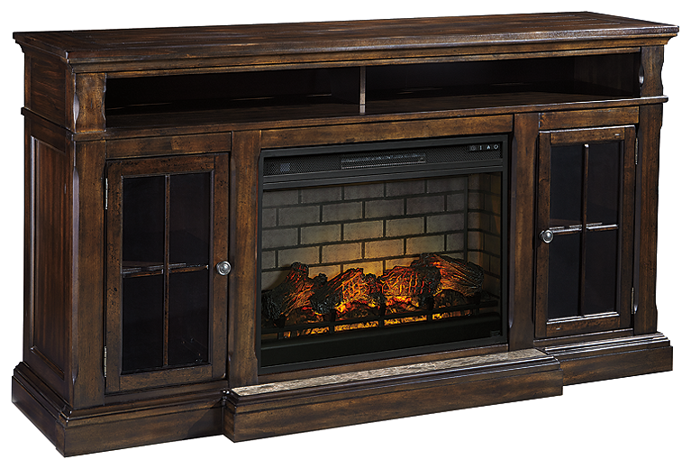 Roddinton 72 TV Stand with Electric Fireplace (W701W8-SI)